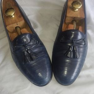 Miguel Angel Men Rare Blue Tassel Slipon Dress Loafer 11M